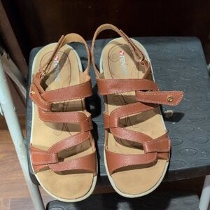 Revere Strappy Brown Sandals